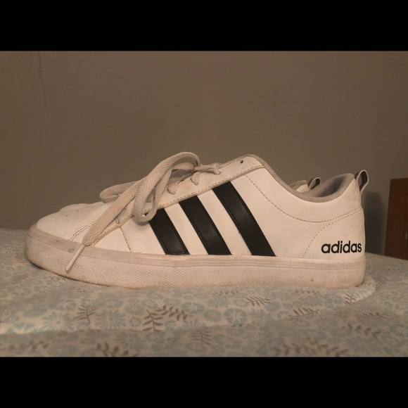 adidas Shoes - Adidas White and black superstars